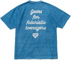 HUMAN MADE Capsule Slogan Print Blue Crewneck T-Shirt Short Sleeve HM23CS034 HUMAN MADE Capsule Slogan Print Blue Crewneck T-Shirt Short Sleeve HM23CS034