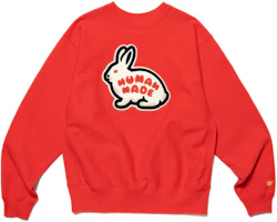 HUMAN MADE Cartoon Bunny Graphic Crewneck Sweatshirt Unisex HM25CS044 HUMAN MADE Cartoon Bunny Graphic Crewneck Sweatshirt Unisex HM25CS044