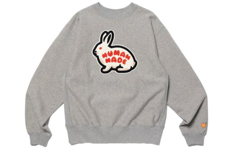 HUMAN MADE Cartoon Bunny Graphic Crewneck Sweatshirt Unisex HM25CS044 圖 2