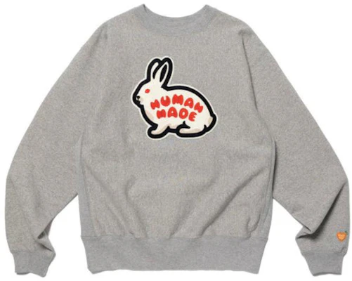 휴먼메이드 만화 토끼 그래픽 크루넥 스웻셔츠 유니섹스 HM25CS044 Order 휴먼메이드 만화 토끼 그래픽 크루넥 스웻셔츠 유니섹스 HM25CS044