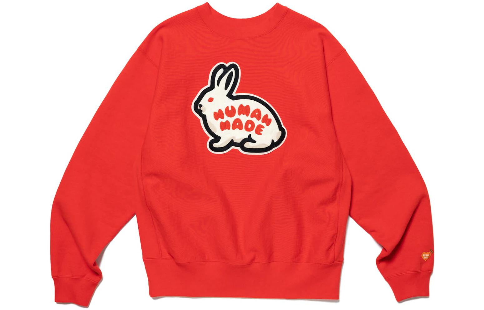 HUMAN MADE Cartoon Bunny Graphic Crewneck Sweatshirt Unisex HM25CS044 圖 4