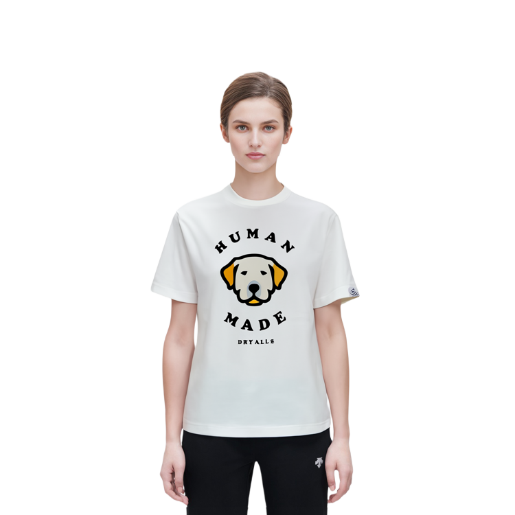 HUMAN MADE Cartoon Golden Retriever Graphic Unisex Crewneck T-Shirt. HM23TE012 圖 8