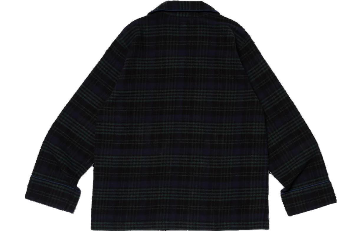 Lookbook HUMAN MADE Jaket Santai Loose Kotak Unisex Biru Navy. XX25GD018