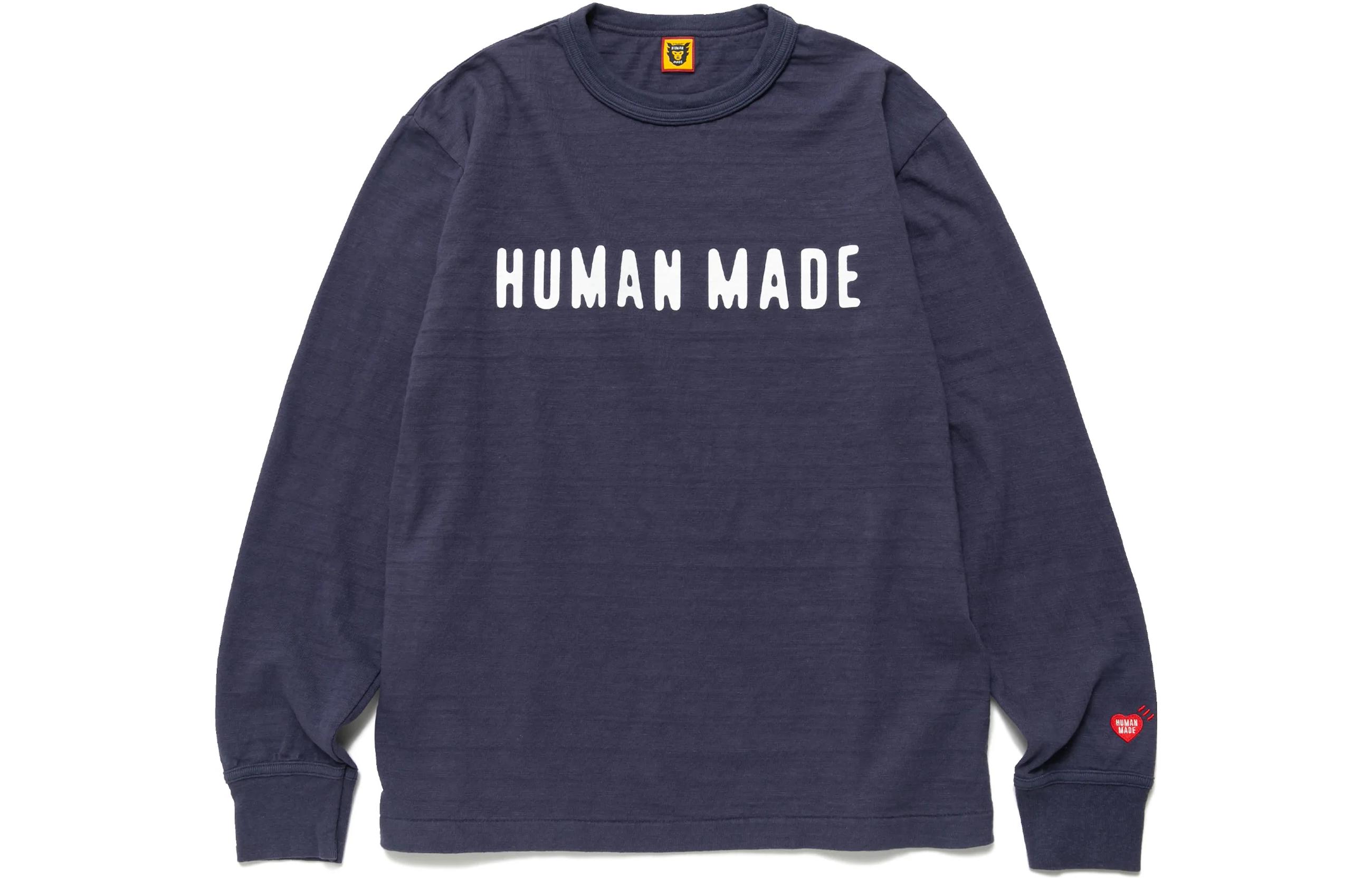 Order HUMAN MADE Clásica FW22 Camiseta Manga Larga con Logo para Hombre. HM24CS009