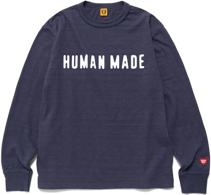 HUMAN MADE Clásica FW22 Camiseta Manga Larga con Logo para Hombre. HM24CS009 Order HUMAN MADE Clásica FW22 Camiseta Manga Larga con Logo para Hombre. HM24CS009