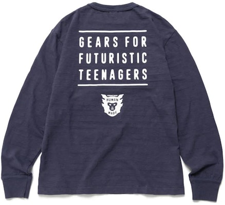 HUMAN MADE Clásica FW22 Camiseta Manga Larga con Logo para Hombre. HM24CS009 Lookbook HUMAN MADE Clásica FW22 Camiseta Manga Larga con Logo para Hombre. HM24CS009