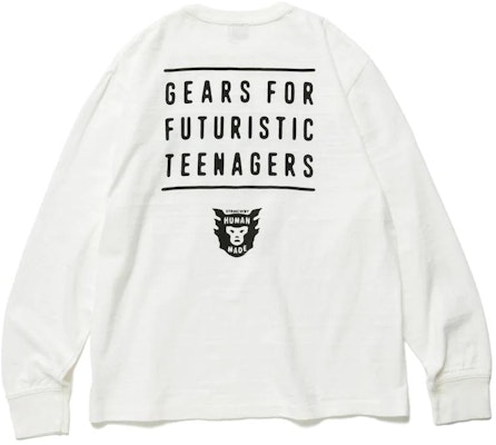 HUMAN MADE Clásica FW22 Camiseta Manga Larga con Logo para Hombre. HM24CS009 Purchase HUMAN MADE Clásica FW22 Camiseta Manga Larga con Logo para Hombre. HM24CS009