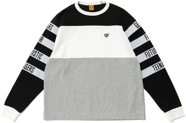 HUMAN MADE Camiseta Manga Larga Unisex Gráfica Colorblock Cuello Redondo HM23CS019 Order HUMAN MADE Camiseta Manga Larga Unisex Gráfica Colorblock Cuello Redondo HM23CS019