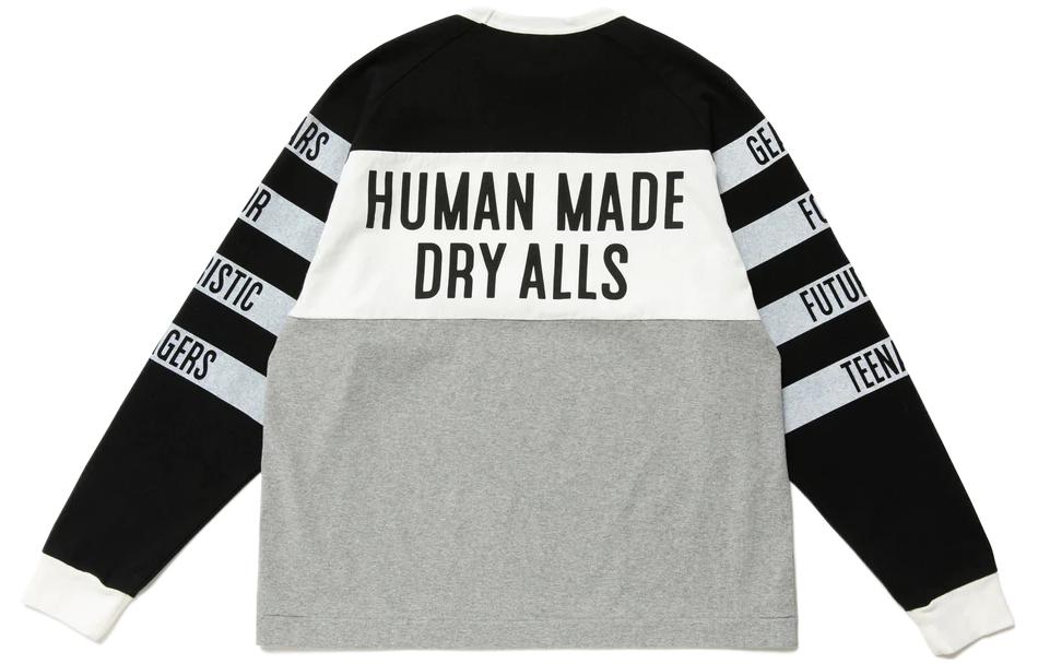Lookbook HUMAN MADE Camiseta Manga Larga Unisex Gráfica Colorblock Cuello Redondo HM23CS019