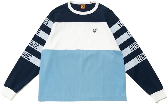 HUMAN MADE Camiseta Manga Larga Unisex Gráfica Colorblock Cuello Redondo HM23CS019 Shop HUMAN MADE Camiseta Manga Larga Unisex Gráfica Colorblock Cuello Redondo HM23CS019