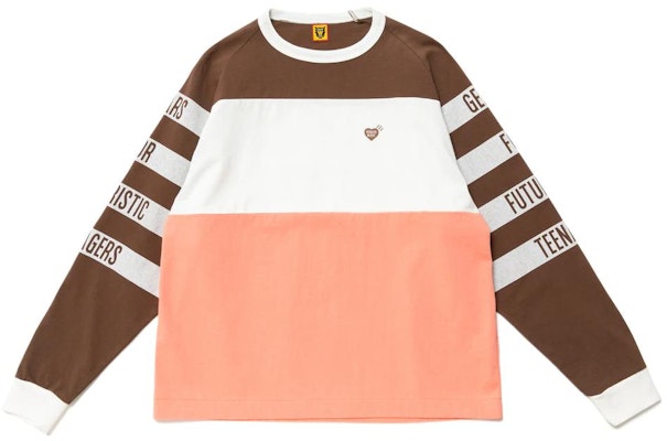 HUMAN MADE Camiseta Manga Larga Unisex Gráfica Colorblock Cuello Redondo HM23CS019 Details for HUMAN MADE Camiseta Manga Larga Unisex Gráfica Colorblock Cuello Redondo HM23CS019