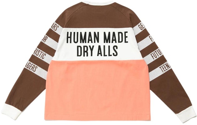 HUMAN MADE Camiseta Manga Larga Unisex Gráfica Colorblock Cuello Redondo HM23CS019 Sizing HUMAN MADE Camiseta Manga Larga Unisex Gráfica Colorblock Cuello Redondo HM23CS019