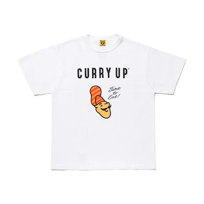 HUMAN MADE Curry Letter Print Unisex T-Shirt HM19TE013