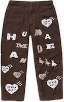 Human Made Deck Pants Brown/White Casual Printed Long Trousers HM19PT012 Human Made Deck Pants Brown/White Casual Printed Long Trousers HM19PT012