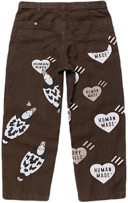 휴먼메이드 데크 팬츠 브라운/화이트 캐주얼 프린트 롱 바지 HM19PT012 Lookbook 휴먼메이드 데크 팬츠 브라운/화이트 캐주얼 프린트 롱 바지 HM19PT012