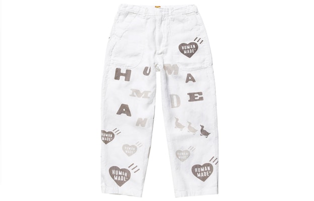 휴먼메이드 데크 팬츠 브라운/화이트 캐주얼 프린트 롱 바지 HM19PT012 Purchase 휴먼메이드 데크 팬츠 브라운/화이트 캐주얼 프린트 롱 바지 HM19PT012