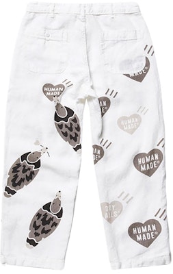 휴먼메이드 데크 팬츠 브라운/화이트 캐주얼 프린트 롱 바지 HM19PT012 Details for 휴먼메이드 데크 팬츠 브라운/화이트 캐주얼 프린트 롱 바지 HM19PT012