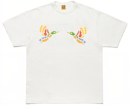 HUMAN MADE Kaos Unisex Double Duck Print Lengan Pendek HM21TE005 Buy HUMAN MADE Kaos Unisex Double Duck Print Lengan Pendek HM21TE005