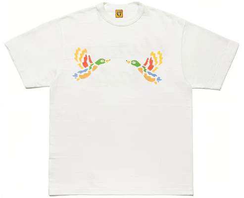 HUMAN MADE Kaos Unisex Double Duck Print Lengan Pendek HM21TE005 Order HUMAN MADE Kaos Unisex Double Duck Print Lengan Pendek HM21TE005