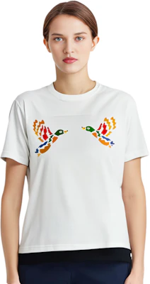 HUMAN MADE Kaos Unisex Double Duck Print Lengan Pendek HM21TE005 Shop HUMAN MADE Kaos Unisex Double Duck Print Lengan Pendek HM21TE005