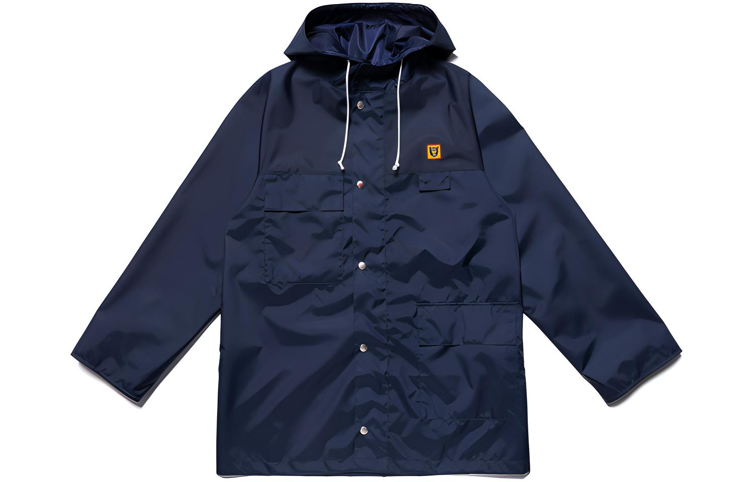 Human Made Drawstring Hooded Jacket Raincoat Unisex HM20JK002