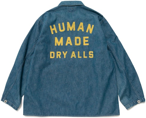 휴먼메이드 드라이올스 레터 로고 긴팔 셔츠 유니섹스 블루 HM24SH004 Lookbook 휴먼메이드 드라이올스 레터 로고 긴팔 셔츠 유니섹스 블루 HM24SH004