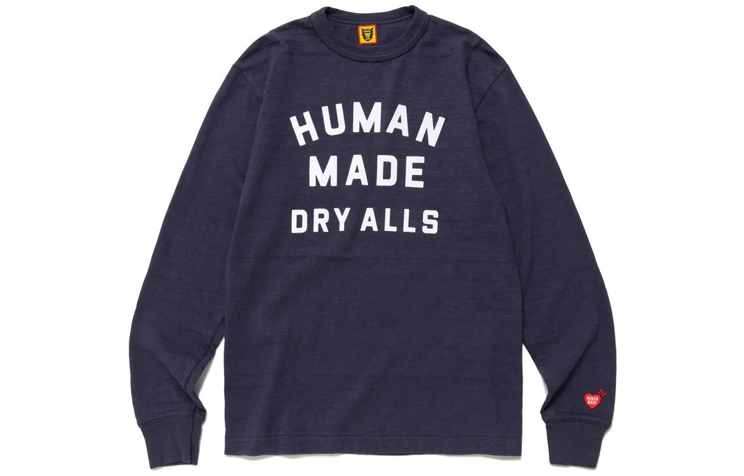 Shop Camiseta de Manga Larga HUMAN MADE Dry Alls Logo Print Crewneck. HM25CS025