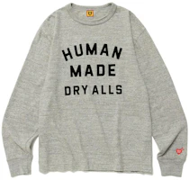 Details for HUMAN MADE Dry Alls 標誌印花長袖圓領T恤 HM25CS025