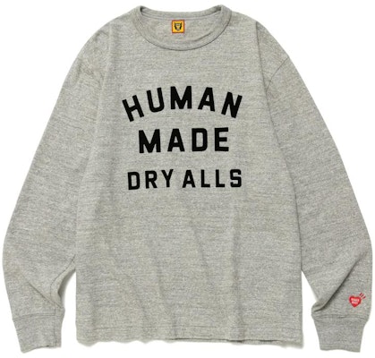 Camiseta de Manga Larga HUMAN MADE Dry Alls Logo Print Crewneck. HM25CS025 Details for Camiseta de Manga Larga HUMAN MADE Dry Alls Logo Print Crewneck. HM25CS025