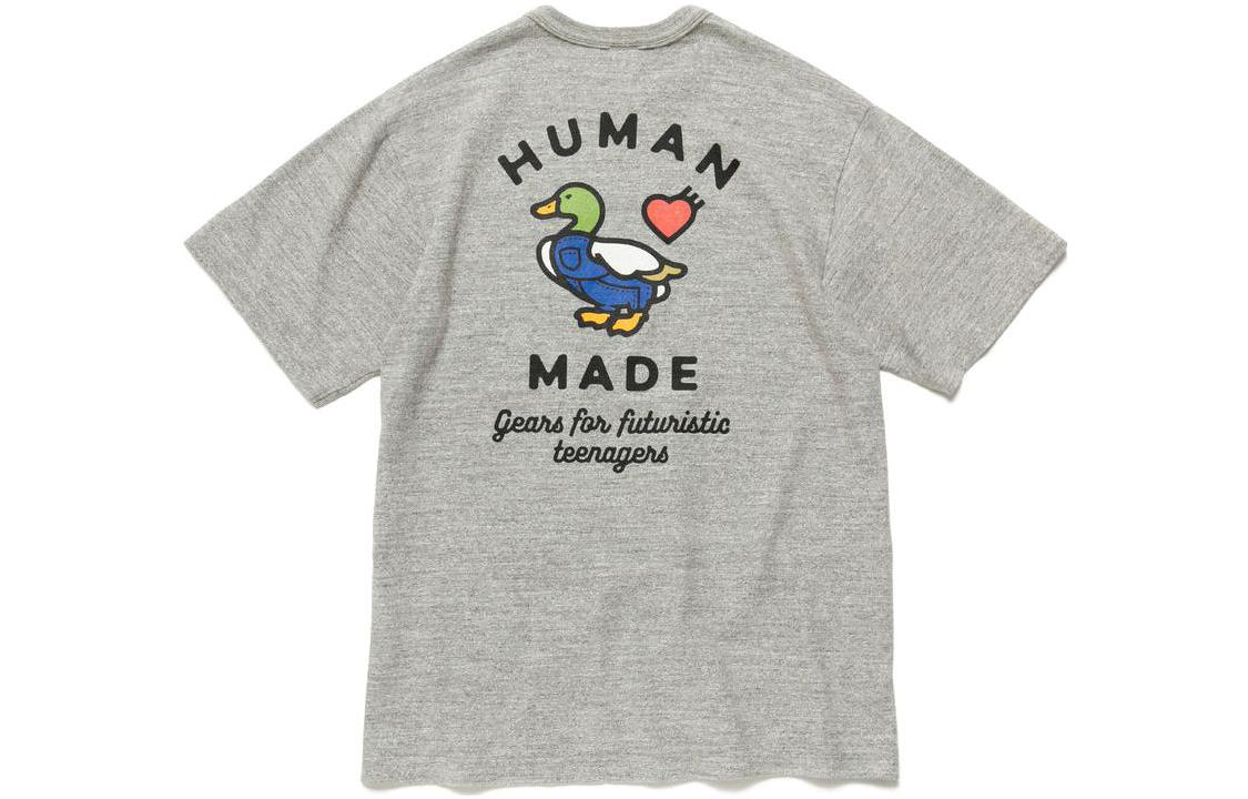 Details for HUMAN MADE 鴨子心形Logo口袋卡通 短袖T恤 HM23CS025