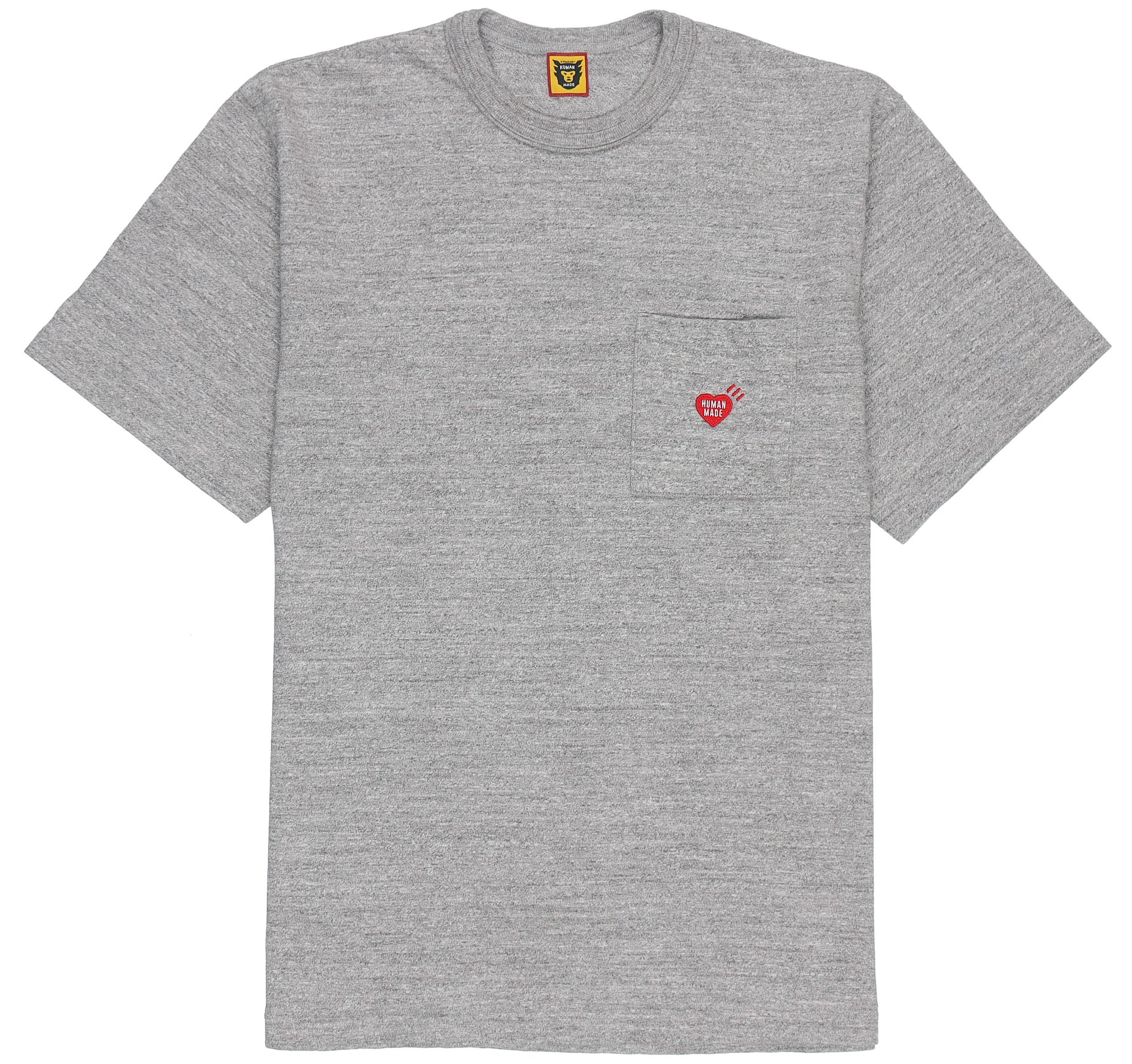 Sizing HUMAN MADE 鴨子心形Logo口袋卡通 短袖T恤 HM23CS025