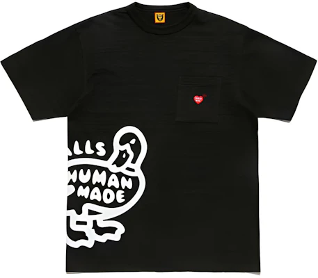HUMAN MADE Duck Embroidery Heart Pocket Unisex Short Sleeve T-Shirt HM21CS024 Buy HUMAN MADE Duck Embroidery Heart Pocket Unisex Short Sleeve T-Shirt HM21CS024
