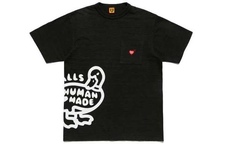 HUMAN MADE Duck Embroidery Heart Pocket Unisex Short Sleeve T-Shirt HM21CS024 圖 2