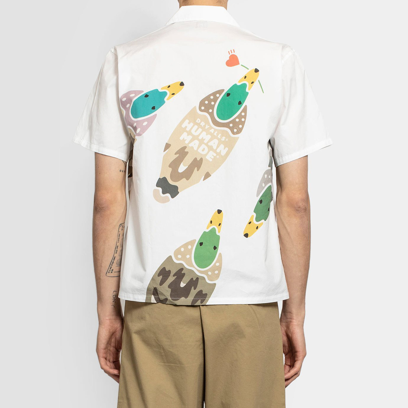 Purchase HUMAN MADE Duck Print Aloha Shirt White HM19SH009