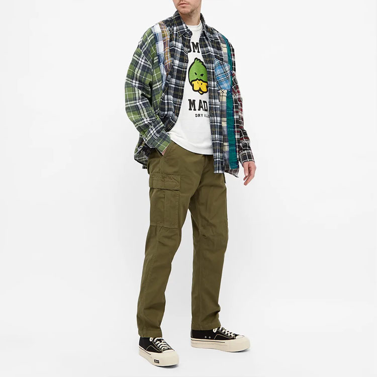 HUMAN MADE Duck Print Crew Neck Short Sleeve T-Shirt Green Duck Tee HM21TE008 圖 3
