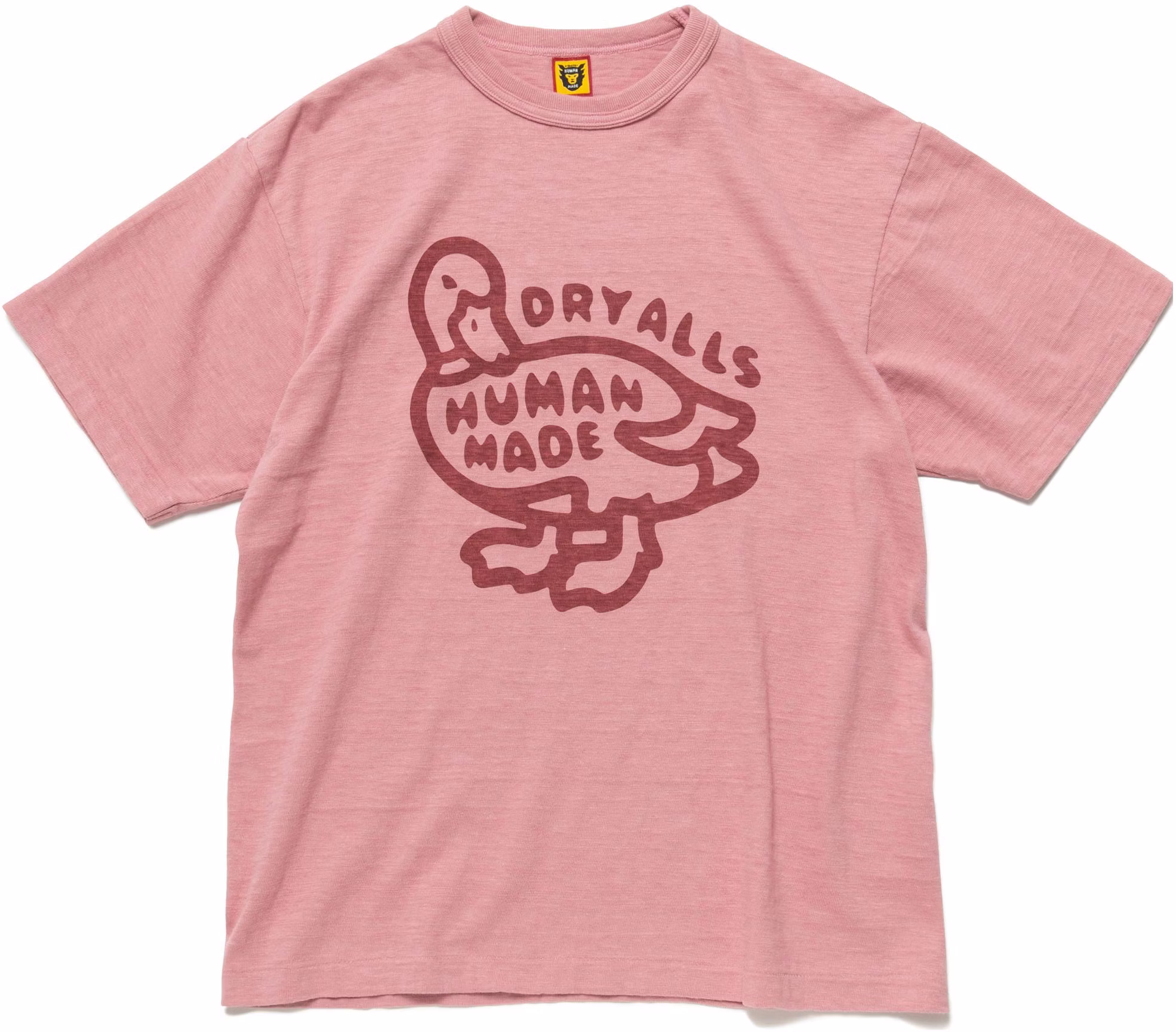 human-made-duck-print-letter-logo-unisex-crewneck-t-shirt-hm-23-cs-027
