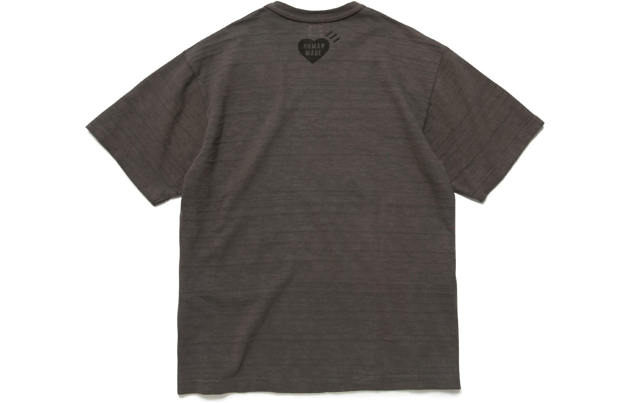 Sizing HUMAN MADE Baju T-Shirt Crewneck Unisex Cetakan Itik dan Logo Huruf. HM23CS027