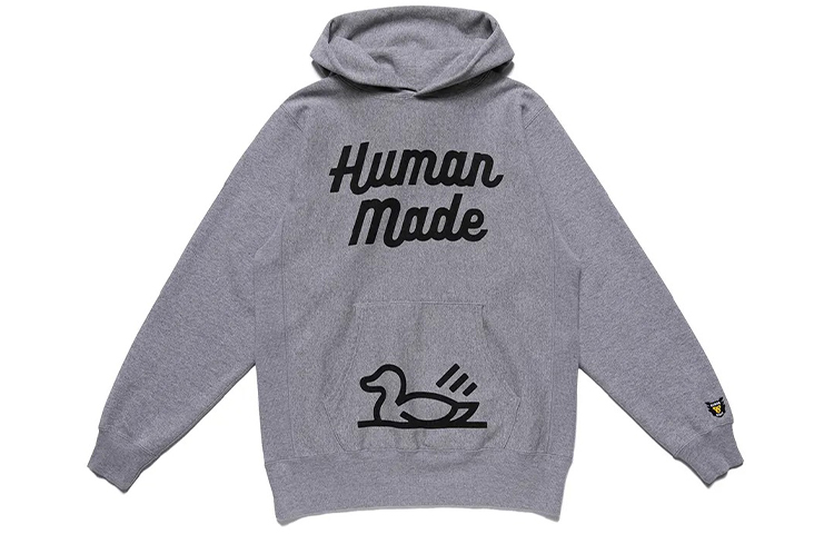 Human Made Duck Print Pullover Sweatshirt Grey () HM20CS019