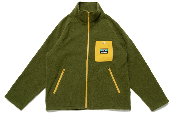 HUMAN MADE Embroidered Logo Fleece Jacket Unisex High Collar HM22JK016 圖 4