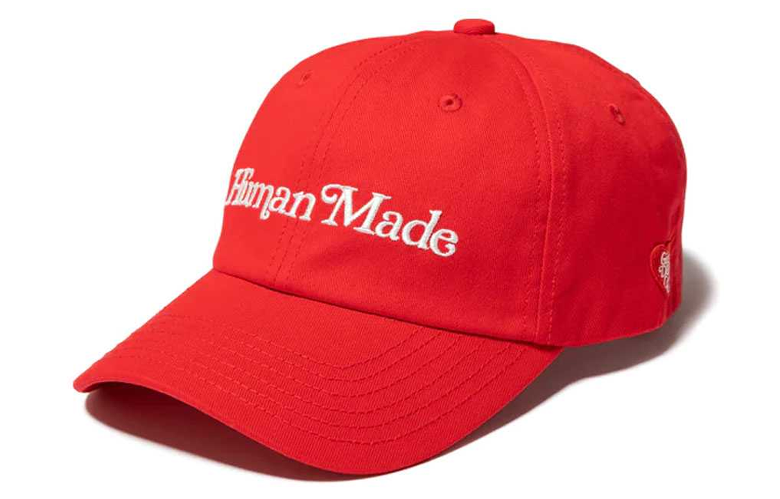 HUMAN MADE Fashion Trendy Red Baseball Cap Unisex Couple Style HM-948