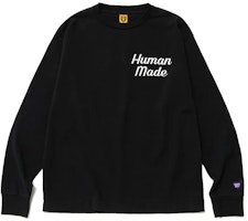 HUMAN MADE Flamingo L/S Tee Unisex Long Sleeve with Flamingo Back Print. HM25CS030 HUMAN MADE Flamingo L/S Tee Unisex Long Sleeve with Flamingo Back Print. HM25CS030