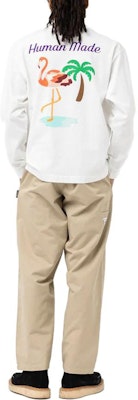 HUMAN MADE Camiseta Unisex Manga Larga con Estampado de Flamenco en la Espalda. HM25CS030 Purchase HUMAN MADE Camiseta Unisex Manga Larga con Estampado de Flamenco en la Espalda. HM25CS030