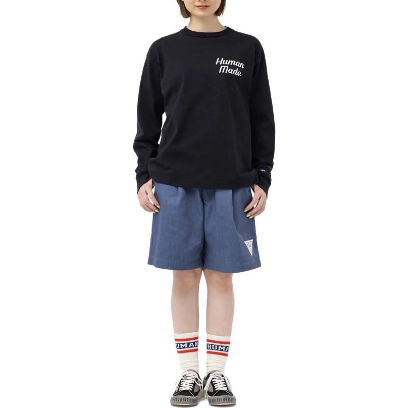 Cheap HUMAN MADE Camiseta Unisex Manga Larga con Estampado de Flamenco en la Espalda. HM25CS030