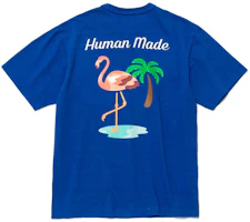 Shop Human Made 火烈鸟口袋白色T恤 HM23CS040