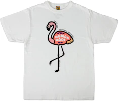 HUMAN MADE Flamingo Pocket T-Shirt Flamingo Logo Print Short Sleeve - White HM23TE020 HUMAN MADE Flamingo Pocket T-Shirt Flamingo Logo Print Short Sleeve - White HM23TE020