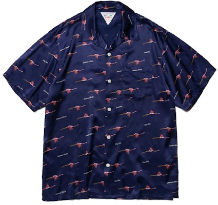 HUMAN MADE Flamingo Print Short Sleeve Shirt Unisex HM23SH018 Buy HUMAN MADE Flamingo Print Short Sleeve Shirt Unisex HM23SH018