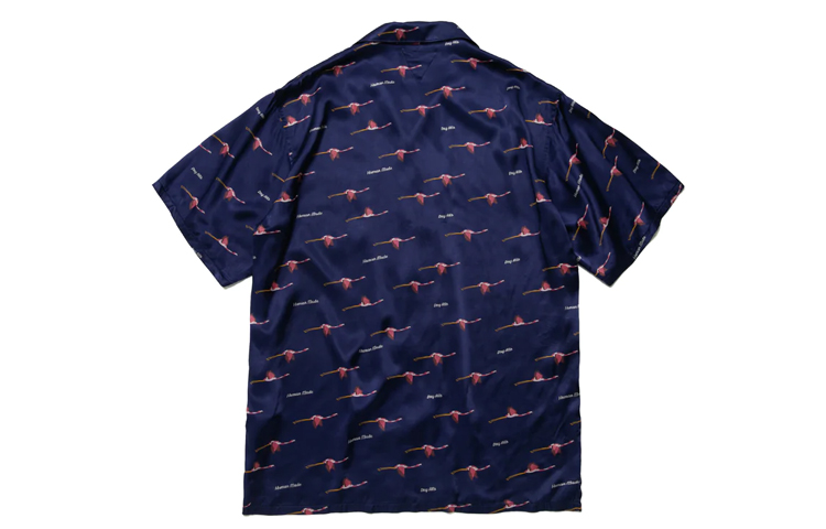 Lookbook HUMAN MADE Flamingo Print Short Sleeve Shirt Unisex HM23SH018