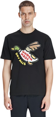 HUMAN MADE 飛鴨圖案男女同款情侶風格圓領T恤 HM21TE001 Shop HUMAN MADE 飛鴨圖案男女同款情侶風格圓領T恤 HM21TE001
