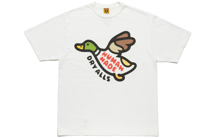 Purchase HUMAN MADE 飛鴨圖案男女同款情侶風格圓領T恤 HM21TE001