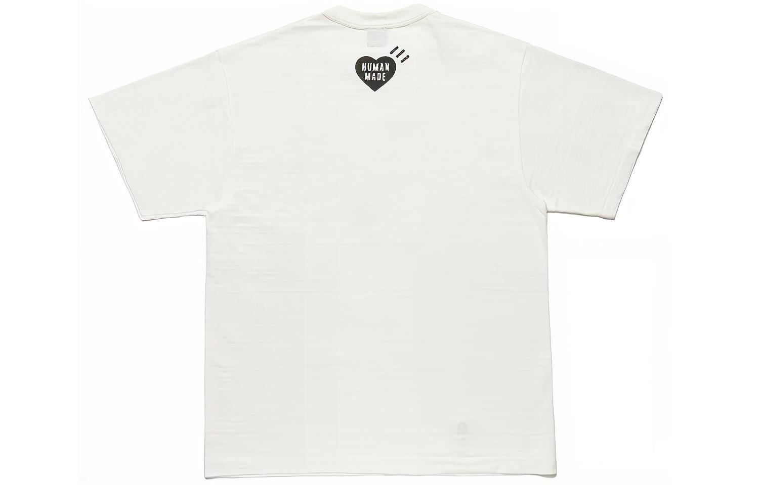 Details for HUMAN MADE 飛鴨圖案男女同款情侶風格圓領T恤 HM21TE001